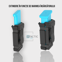 Port încărcător Omitac pentru pistol Glock, Beretta PX4 Storm, CZ – 9mm, .40, .45, ambidextru