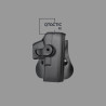 Toc holster Glock 9 mm OWB, polimer, rotire 360°