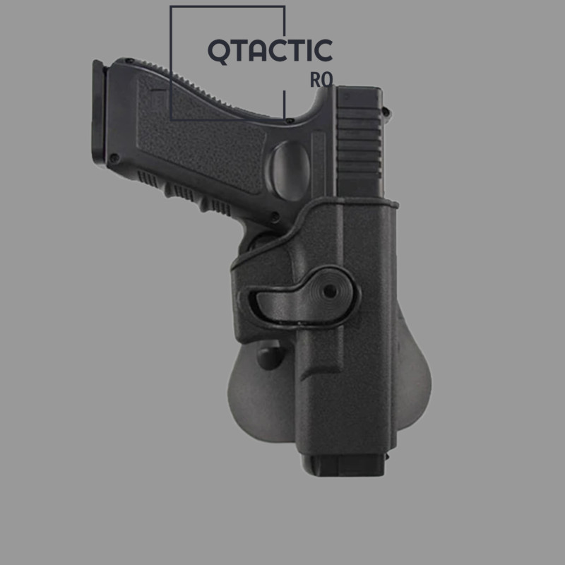 Toc holster Glock 9 mm OWB, polimer, rotire 360° Toc holster Glock 9 mm OWB, polimer, rotire 360°