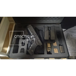 Toc holster Glock 9 mm OWB, polimer, rotire 360°